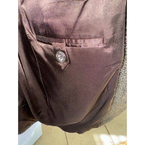 Hart Schaffner Marx Proffitts Harris Tweed 40R Wool Blazer Jacket Houndstooth - Picture 10 of 14